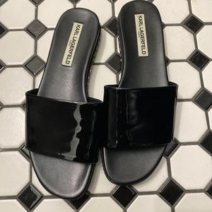 Karl Lagerfeld slide sandals